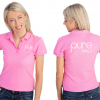 Pure Nails Ladies Polo Shirt - Purple - Image 2