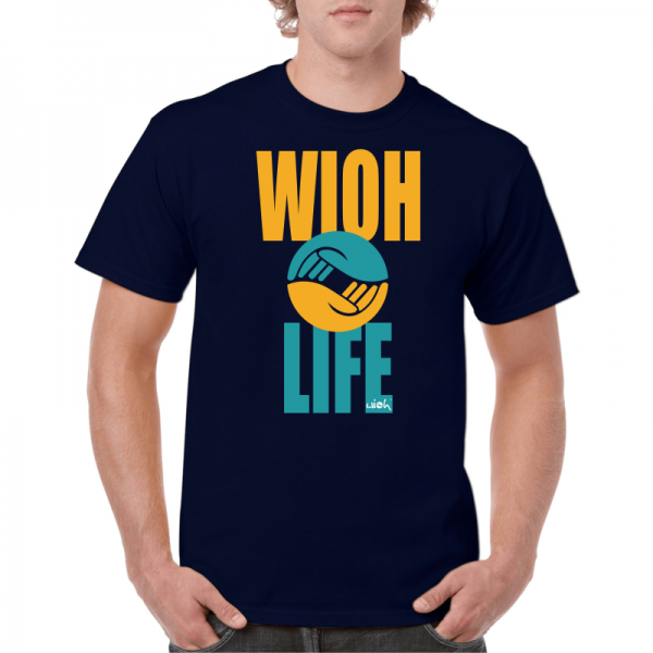 Mens Wioh Navy T Shirt
